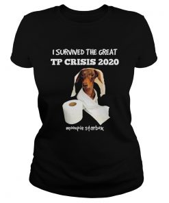 Dachshund I Survived The Great Tp Crisis 2020 Toilet Paper Monpie Starbox  Classic Ladies