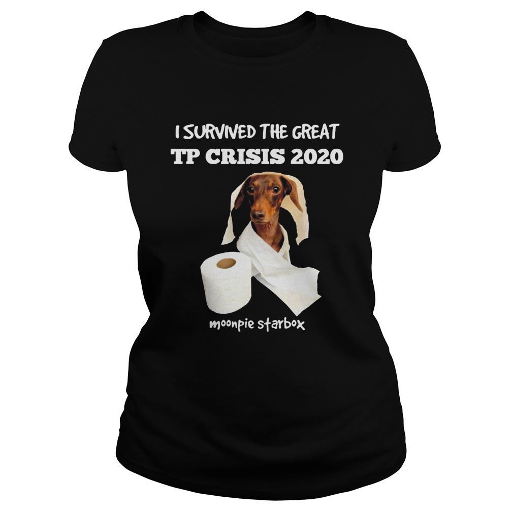 Dachshund I Survived The Great Tp Crisis 2020 Toilet Paper Monpie Starbox  Classic Ladies