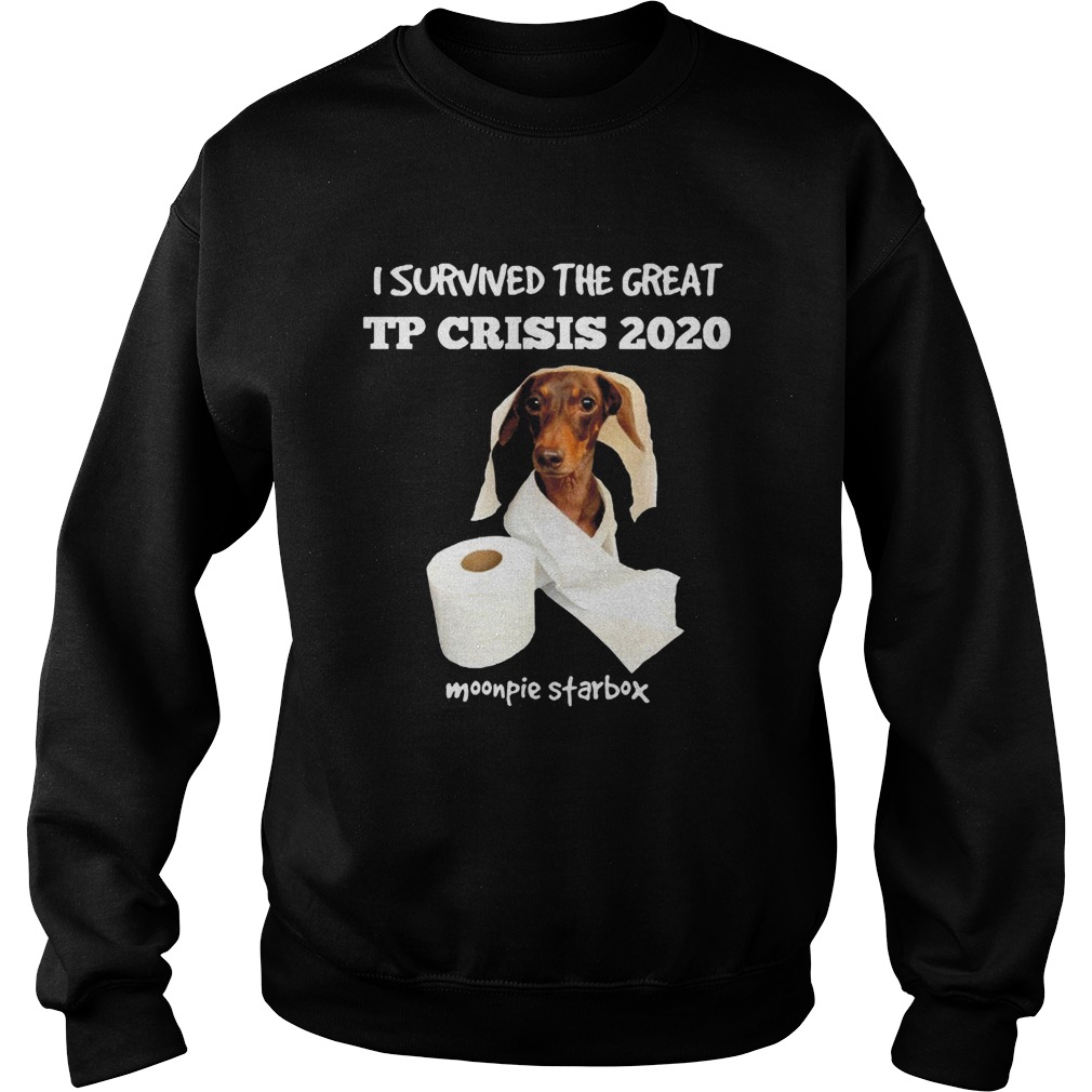 Dachshund I Survived The Great Tp Crisis 2020 Toilet Paper Monpie Starbox  Sweatshirt