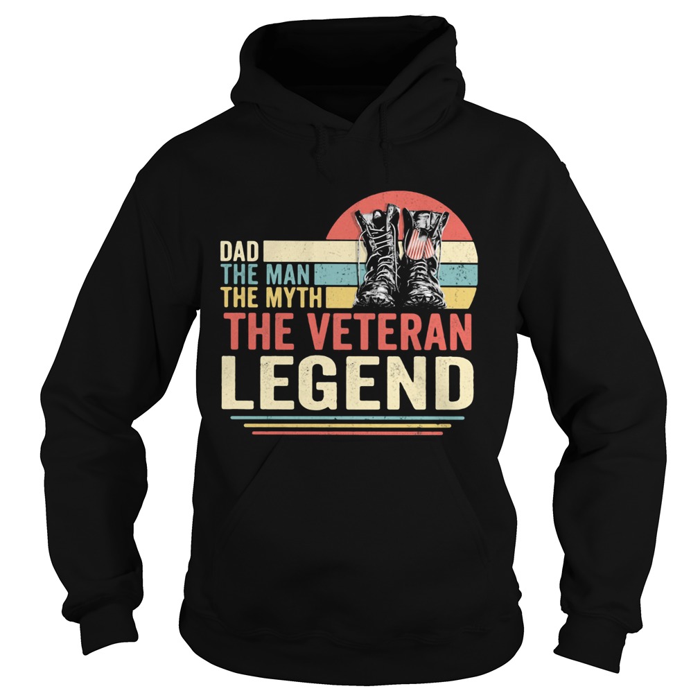 Dad the man the myth the veteran legend vintage  Hoodie