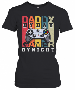 Daddy By Day By Night Gamer Vintage T-Shirt Classic Women's T-shirt