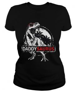 Daddy Saurus Fathers Day Gifts Trex Daddy Saurus Men  Classic Ladies
