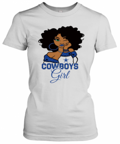Dallas Cowboys football black girl  T-Shirt Classic Women's T-shirt