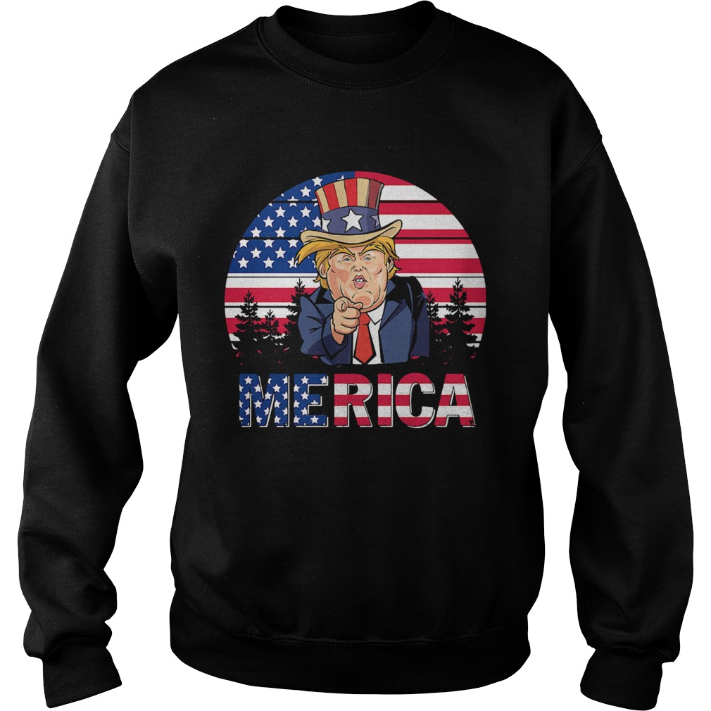 Dolnald Trump American flag veteran Independence Day vintage  Sweatshirt