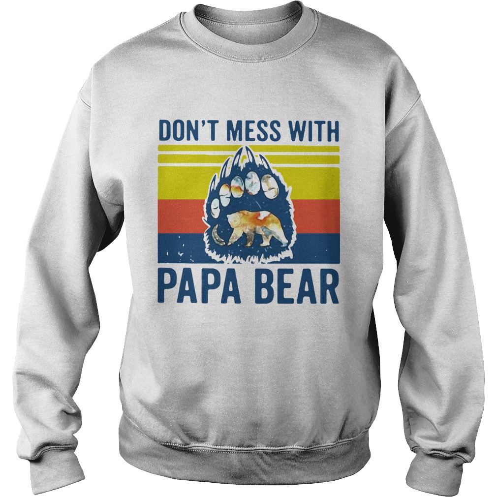 Dont Mess With Papa Bear Vintage Sweatshirt