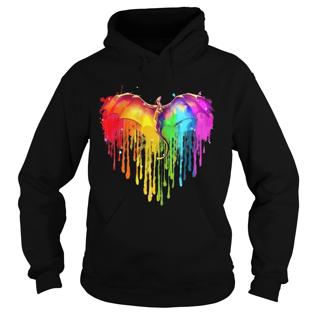 Dragon LGBT Heart Hoodie