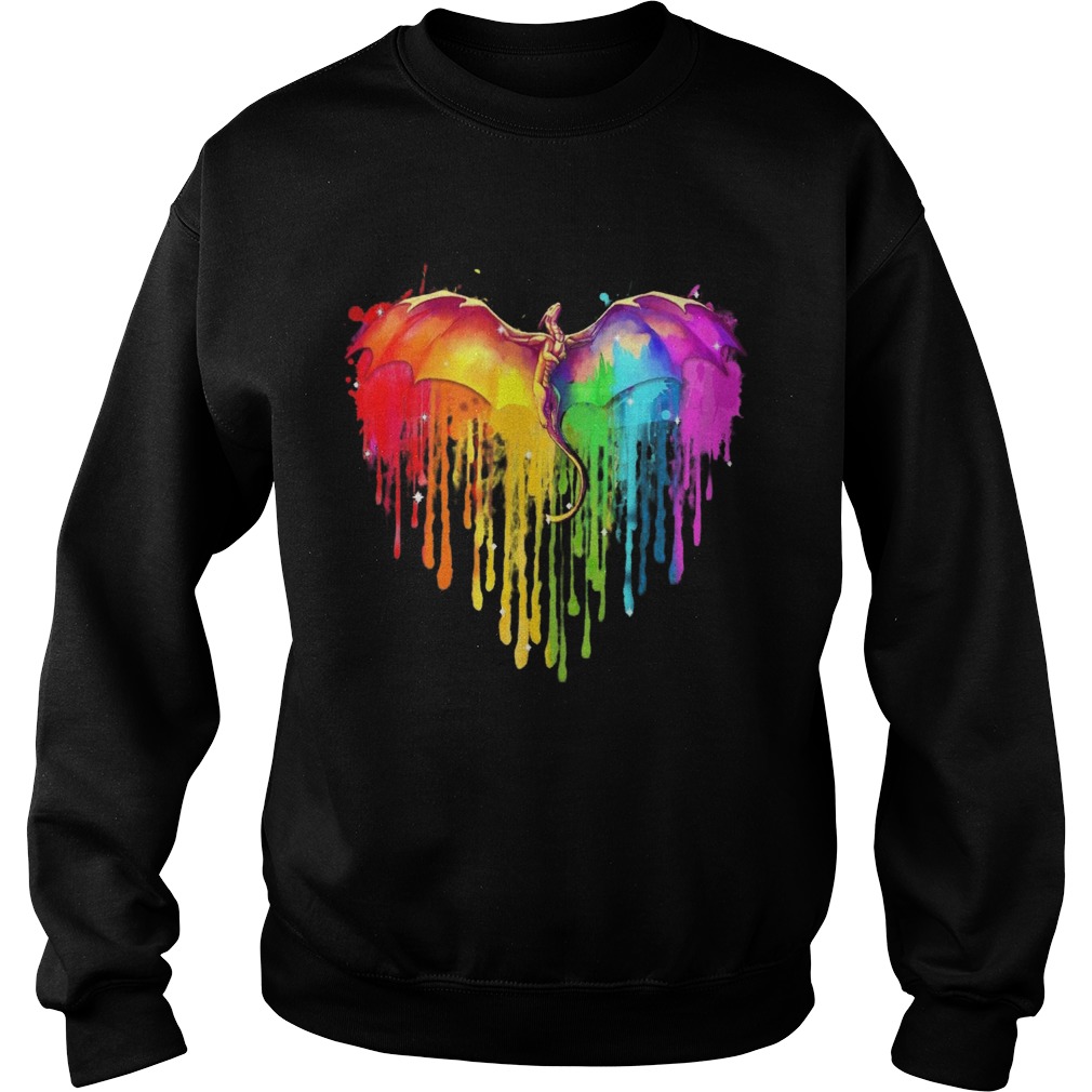Dragon LGBT Heart Sweatshirt