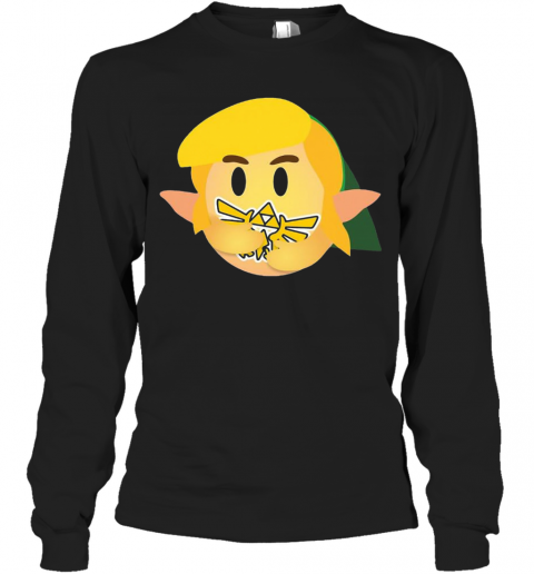 Emoticon Care Link Hug Zelda T-Shirt Long Sleeved T-shirt 