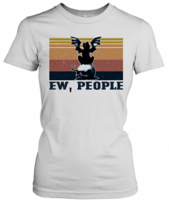 Ew People Cat Skull Vintage T-Shirt Classic Women's T-shirt