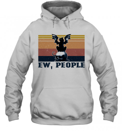 Ew People Cat Skull Vintage T-Shirt Unisex Hoodie