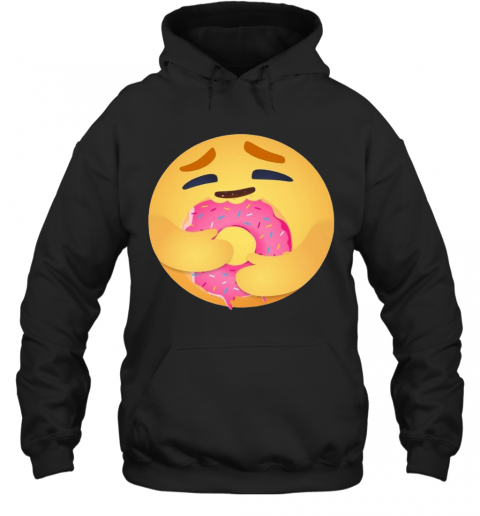 Facebook Care Emoji Hugging Donut T-Shirt Unisex Hoodie