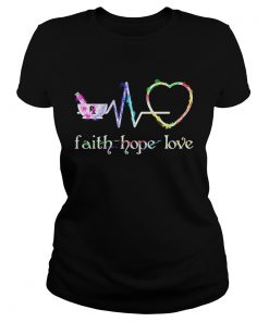 Faith hope love heartbeat  Classic Ladies