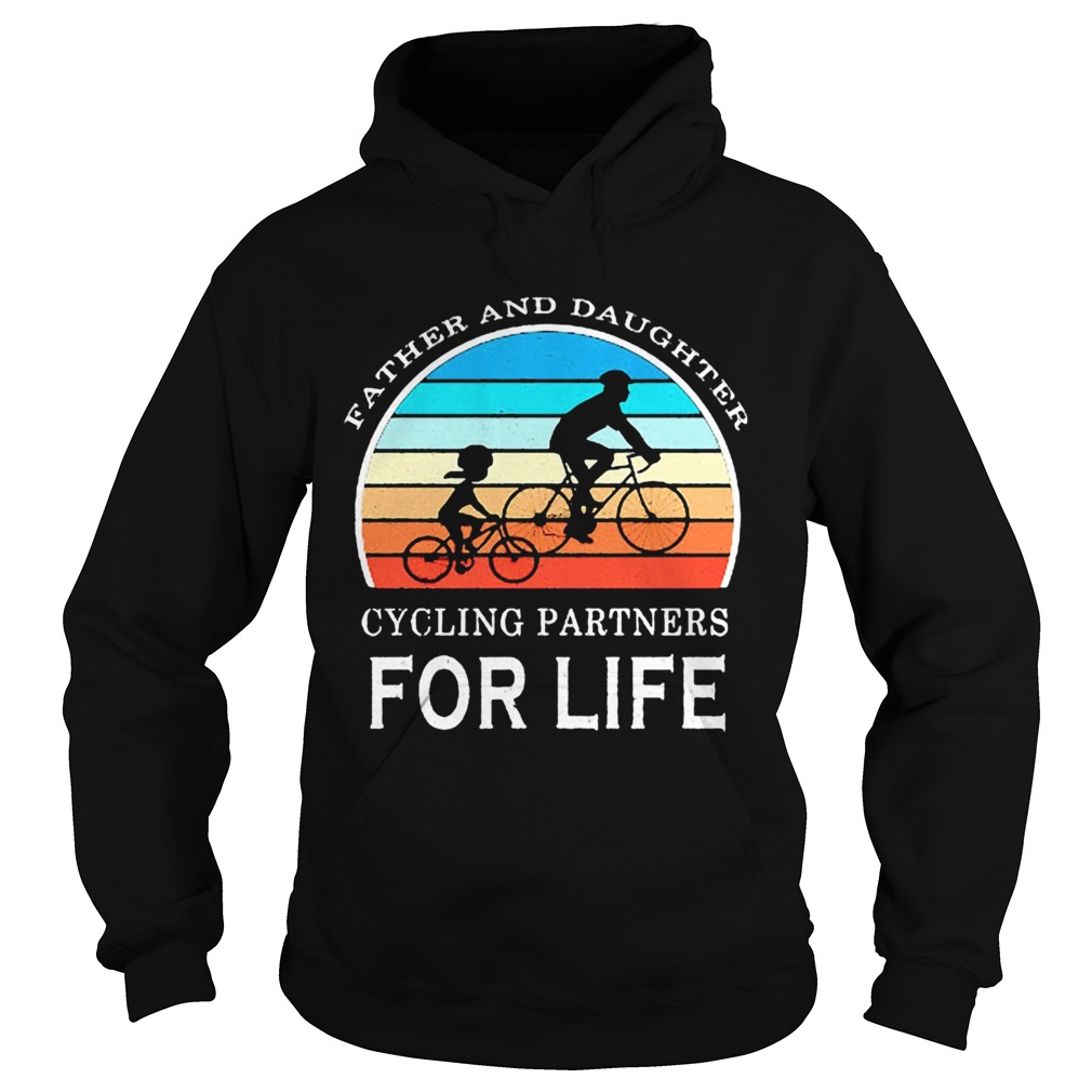 Father and daughter cycling partners for life vintage 2020  Hoodie