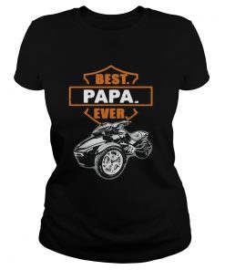 Fathers Day Best Papa Ever Motorbike  Classic Ladies