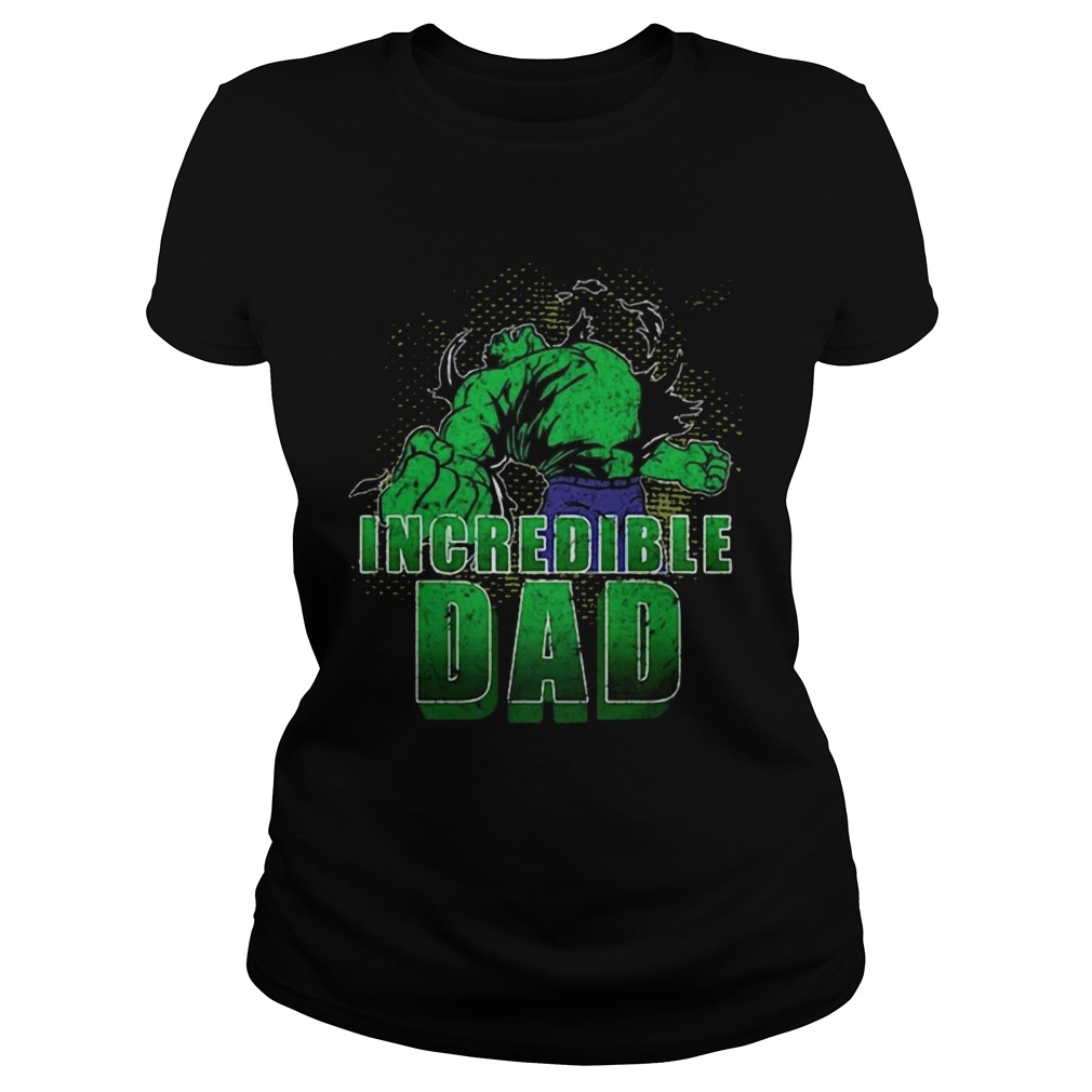 Fathers Day Incredible Dad Hero Classic Ladies