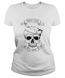 Fight Like A Girl Awareness Skull Princess  Classic Ladies
