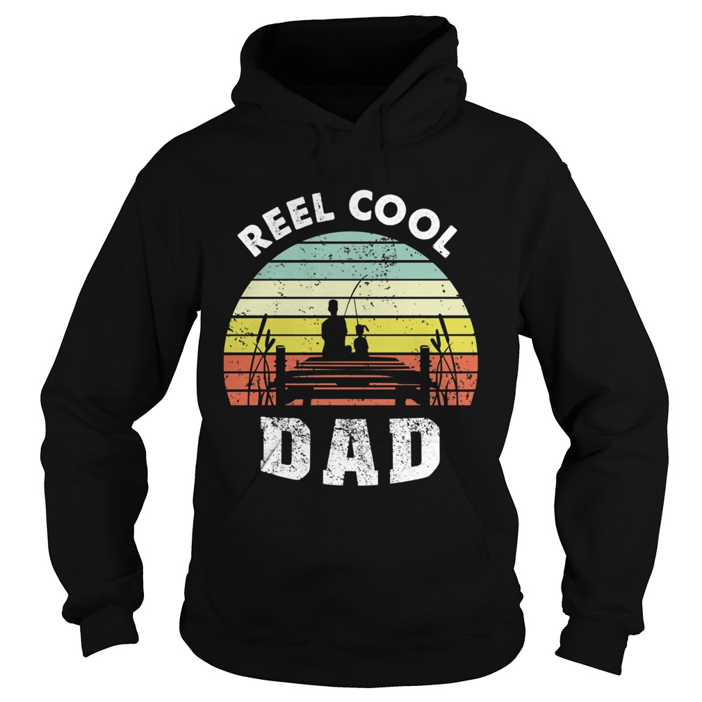 Fishing Reel Cool Dad Vintage  Hoodie