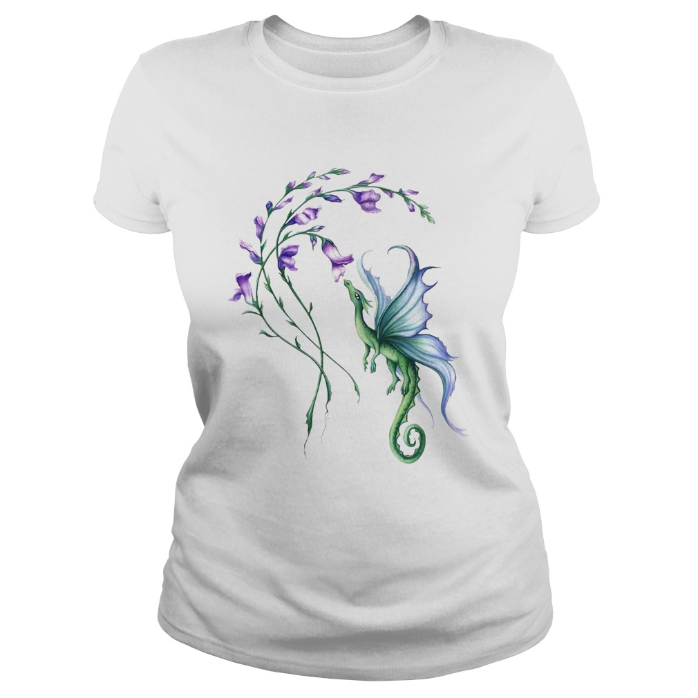 Flying Dragon And Flower  Classic Ladies