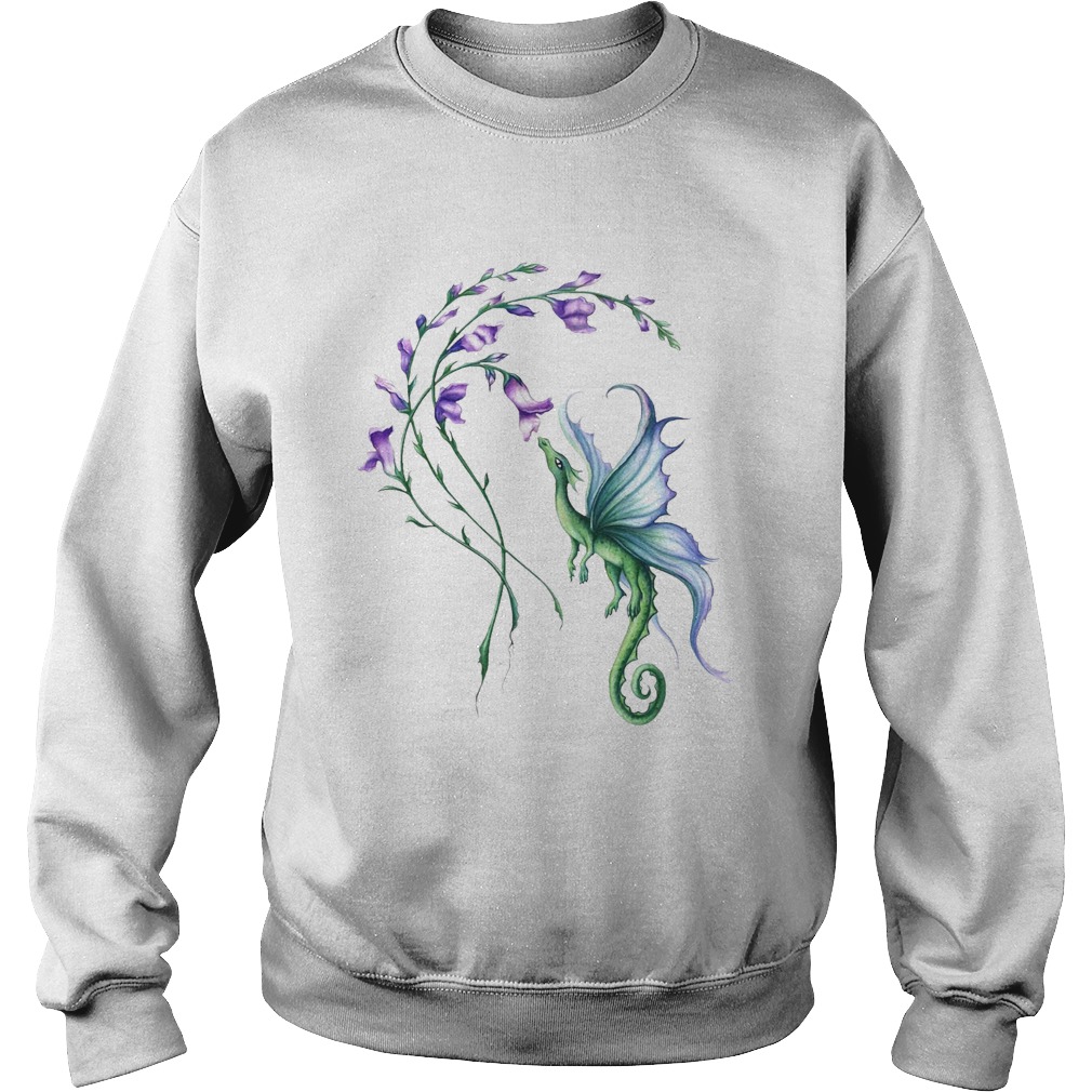 Flying Dragon And Flower  Sweatshirt