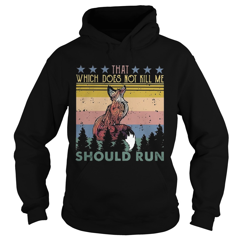 Fox that which does not kill me should run stars vintage  Hoodie
