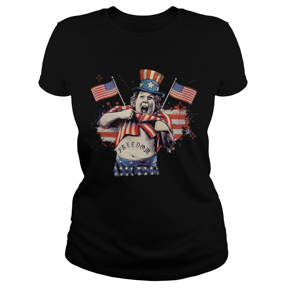Freedom American flag veteran Independence Day  Classic Ladies