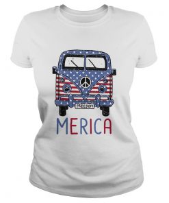Freedom Merica American flag veteran Independence Day  Classic Ladies