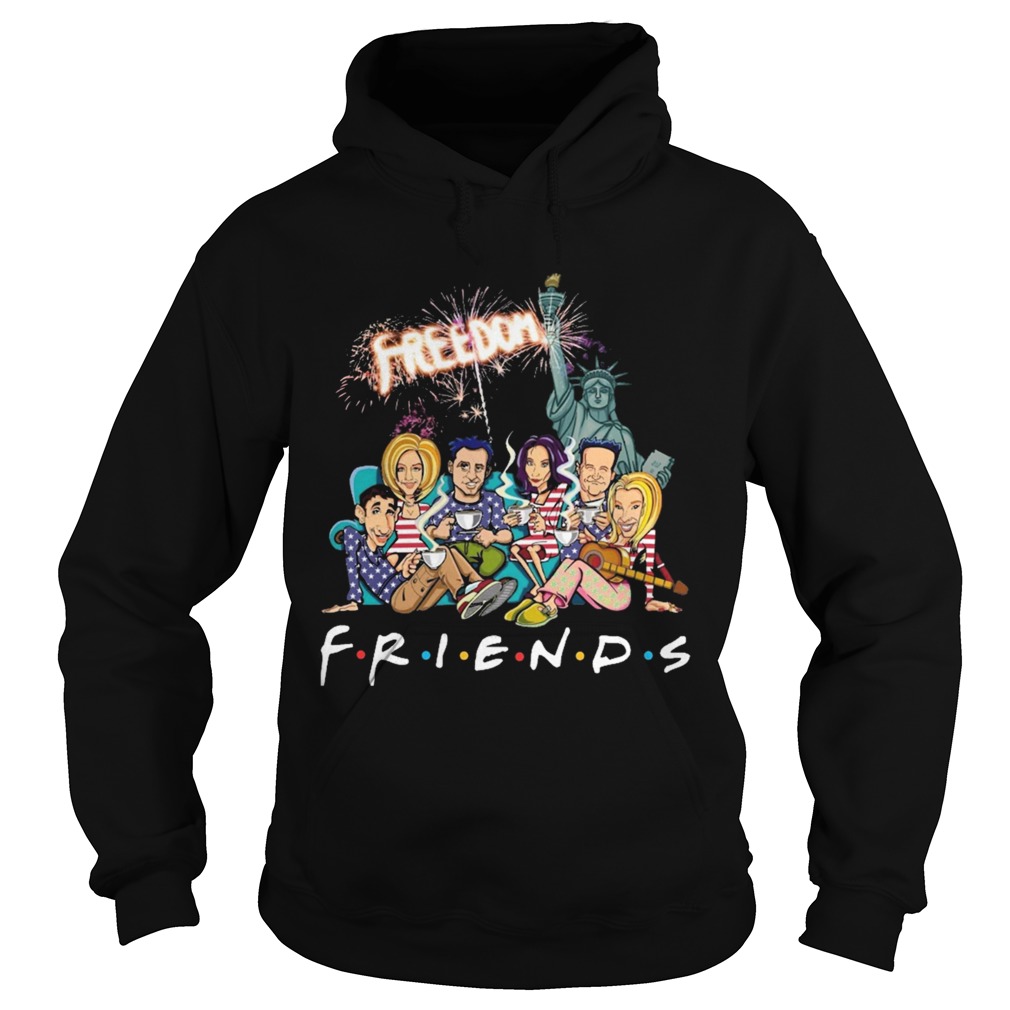 Friends The statue of liberty Freedom American flag veteran Independence Day  Hoodie