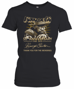 Funkadelic 52Nd Anniversary 1968 2020 Signature Thank You For The Memories T-Shirt Classic Women's T-shirt