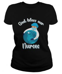 God bless our nurse mask  Classic Ladies