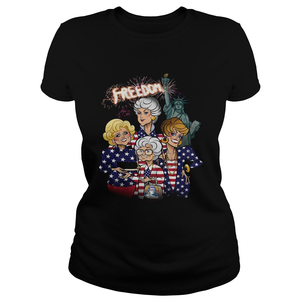 Golden Girls Freedom American Flag Day  Classic Ladies