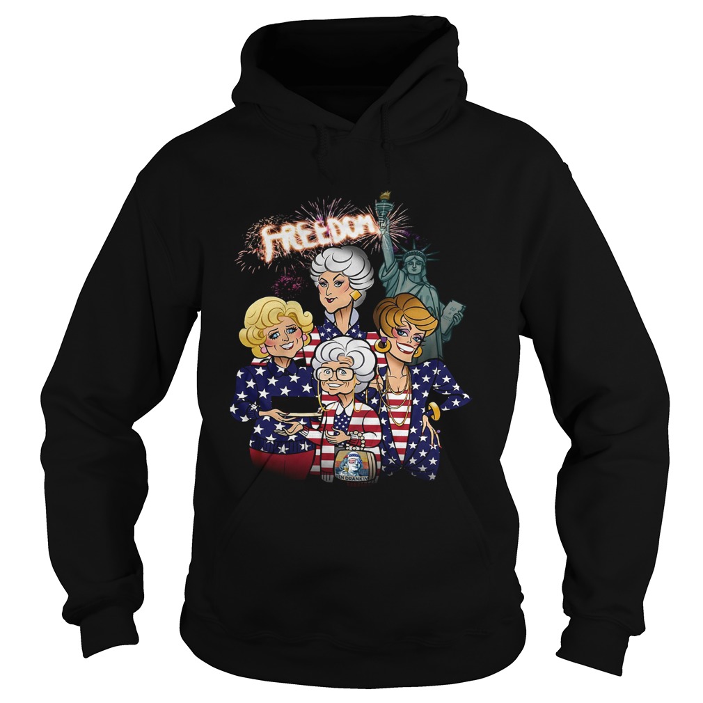 Golden Girls Freedom American Flag Day  Hoodie
