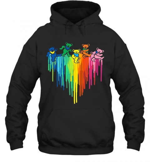 Grateful Dead Bear Paint T-Shirt Unisex Hoodie