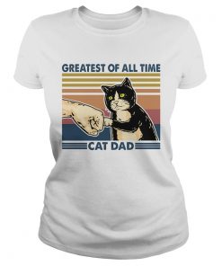 Greatest of all time cat dad vintage  Classic Ladies