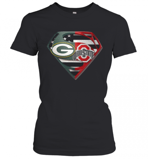 Green Bay Packers And Ohio State Superman T-Shirt Classic Women's T-shirt