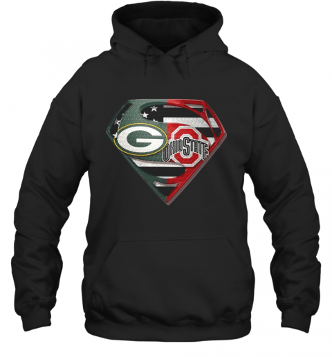 Green Bay Packers And Ohio State Superman T-Shirt Unisex Hoodie