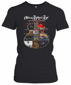 Guitar Allman Brothers Band 50Th Anniversary Collection Signature T-Shirt Classic Women's T-shirt