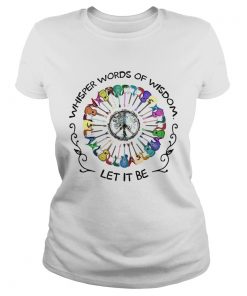 Guitar Hippie Whisper World Of Wisdom Let it Be  Classic Ladies