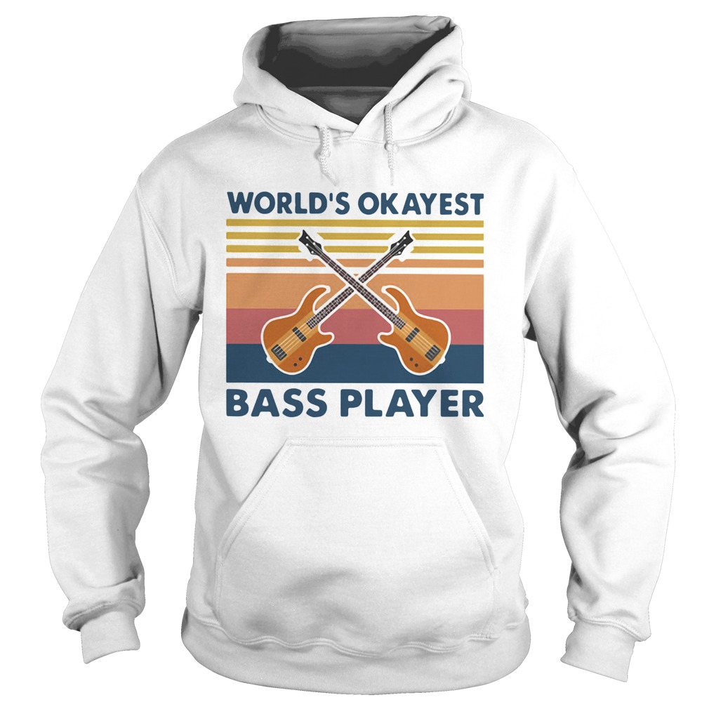 Guitars Worlds Okayest Ball Player Vintage  Hoodie