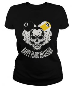 Happy place Billards skull  Classic Ladies