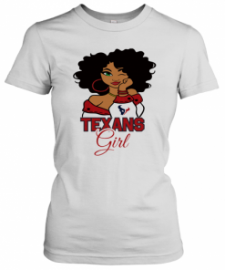 Houston Texans football black girl  T-Shirt Classic Women's T-shirt