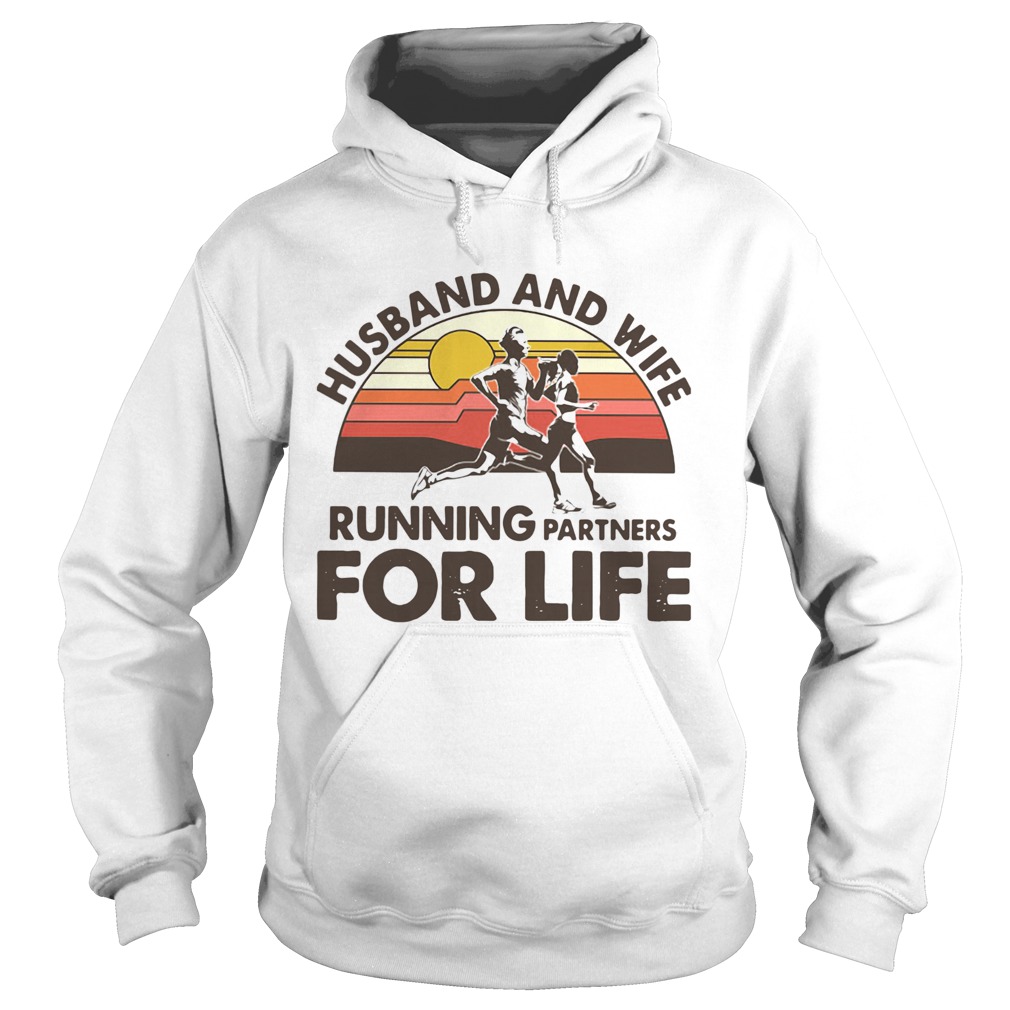 Husband and wife running partners for life  Hoodie