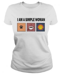I Am A Simple Woman I Like Paw Dog Coffee And Royal Dutch Shell  Classic Ladies