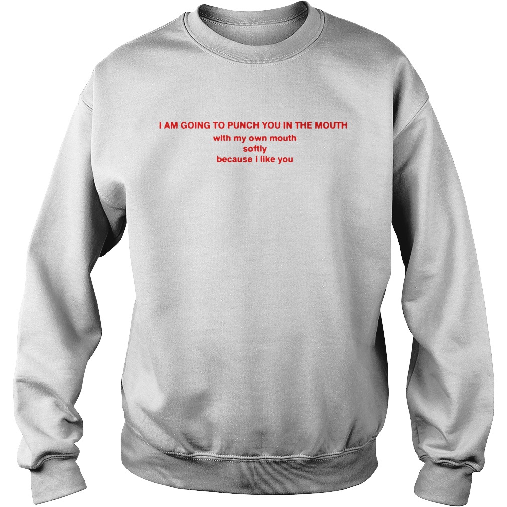 I Am Going To Punch You In The Mouth With My Mouth  Sweatshirt