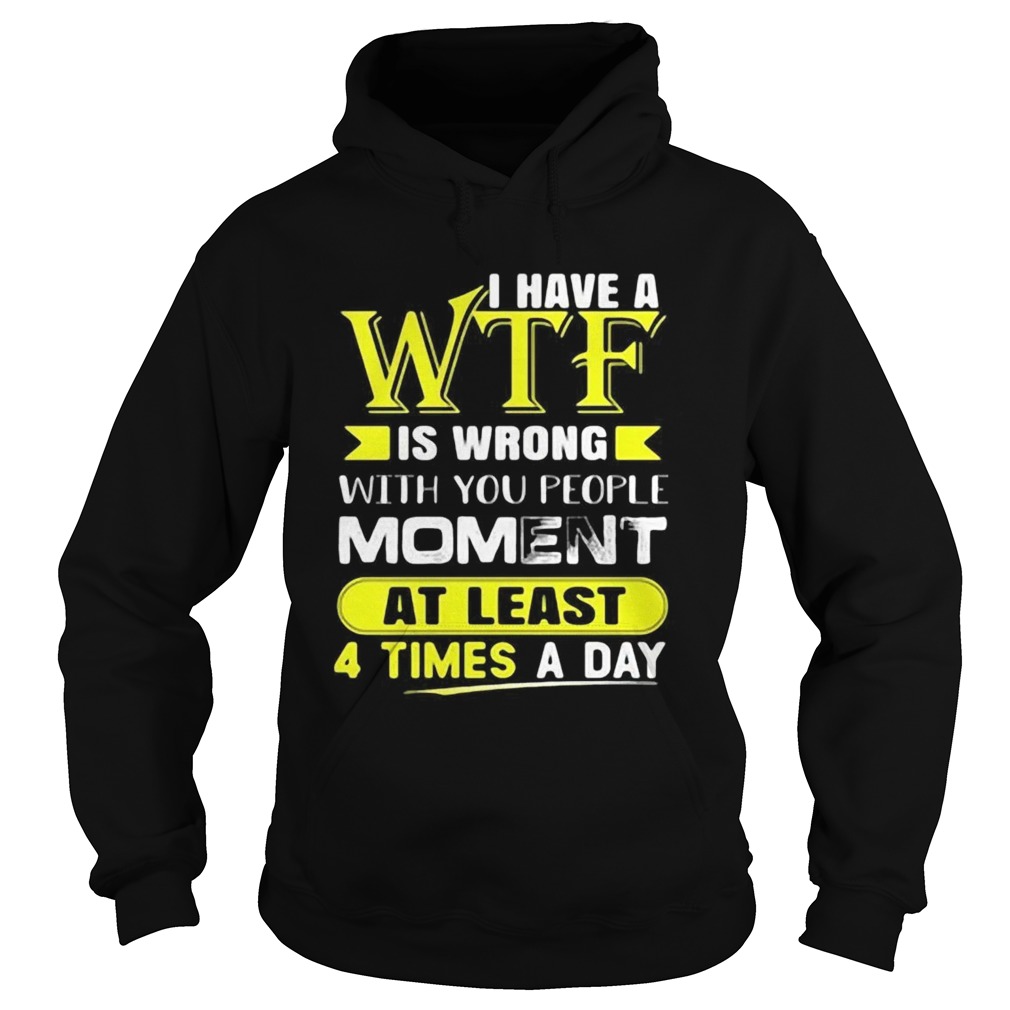 I Have A WTF Is Wrong With You People Moment At Least 4 Times A Day  Hoodie