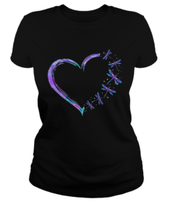 I Love Heart Dragonfly  Classic Ladies