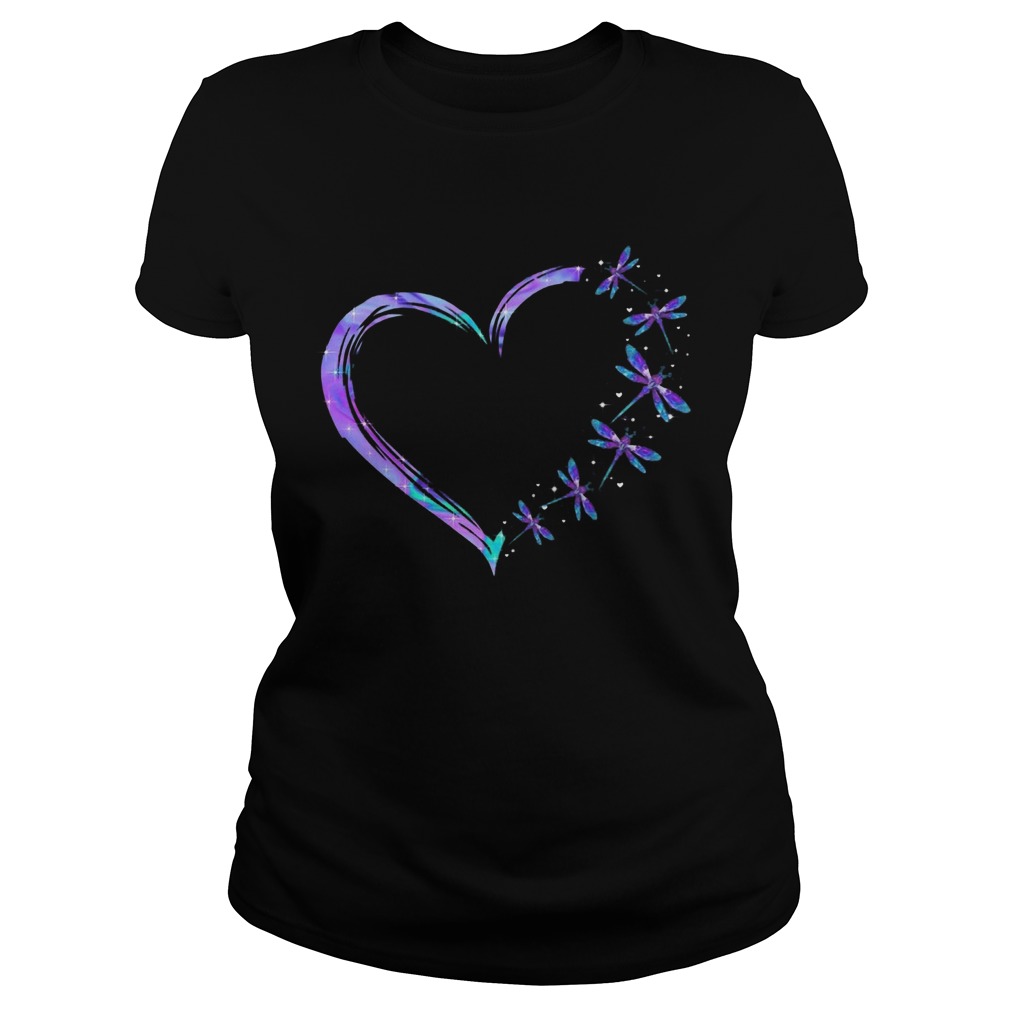 I Love Heart Dragonfly Classic Ladies