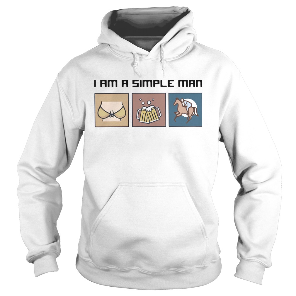 I am a simple man beer horse  Hoodie