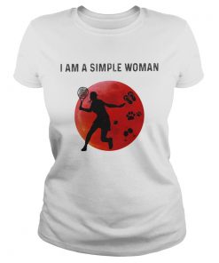 I am a simple woman Tennis paw wine  Classic Ladies