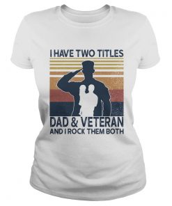 I have two titles dod and veteran and I rock them both vintage  Classic Ladies