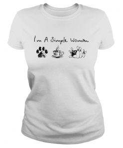 Im A Simple Woman Dog Coffee and Bowling  Classic Ladies